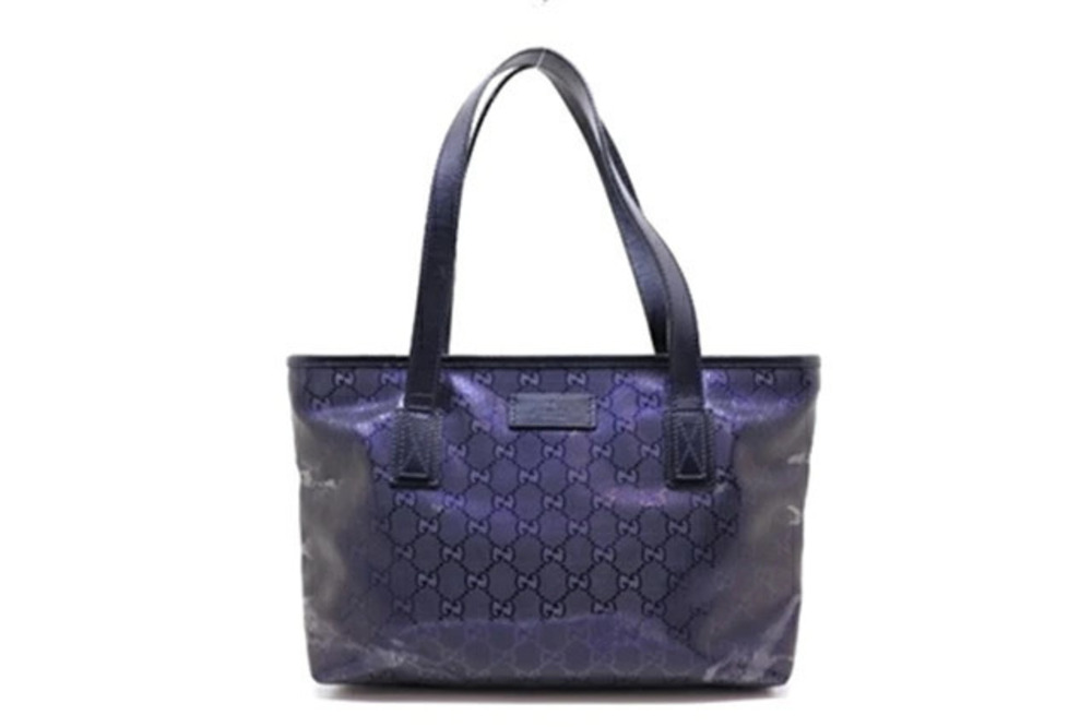 Gucci bag tote GG Imprime leather purple